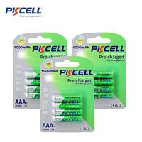 12pc 1.2V Nimh AAA Precharged Battery 1000mAh for Solar Garden Lights