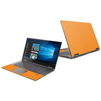 Mightyskins Skin Compatible with Lenovo Yoga 730 13" (2018) - Solid Orange | Protective, Durable, and Unique Vinyl Decal Wrap Cover | Easy to Apply, Remove, and Change Styles | Made in The USA