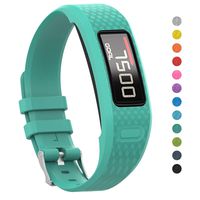 iBREK for Garmin Vivofit 1/2 Bands,Adjustable Watch Bands Replacement with Buckle for Women Men Small Large (No Tracker)-L/Turquoise