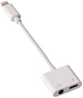 CASRO Lightning to 3.5mm Headphone Audio Jack Adapter and Charge Splitter for iPhone X/8/8 Plus/7/7 Plus with iPhone Lightning Adapter Splitter