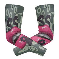 LEVEIS Lips KISS Arm Sleeves UV Protection for Men Women Sunblock Protective Gloves Running Golf Cycling Driving Long Arm Cover 1 Pair