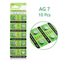 Cotchear AG7 Coin Battery 395A LR927 SR927SW LR57 SR927 Button Cell Batteries [10Pcs/Pack]