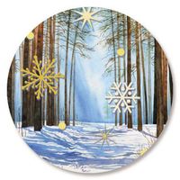 Christmas Morning Envelope Seals - Set of 72 Holiday Envelope Stickers