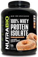 NutraBio 100% Whey Protein Isolate (Cinnamon Sugar Donut, 5 Pounds)