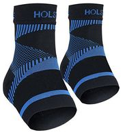 Holstyle Far Infrared Rays Ankle Compression Sleeve Socks for Plantar Fasciitis Support Brace for Men and Women(1pair) S