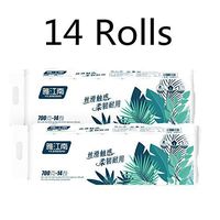 Toilet Paper 14 Rolls White Toilet Paper Toilet Roll Tissue Roll Pack of 4Ply Paper Towels Tissue Ultra Gentle and Softtoilet Paper No Fragrance Bath Tissue Paper Home Kitchen Paper Products