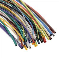 Xisheep Insulation Shrink, 55Pcs Heat Shrink Tubing Tube Assortment Wire Cable Insulation Sleeving Kit Housekeeping Organizers Home Decorations, for Easter Day Multicolor