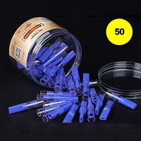 Disposable Cigarette Filters, Cigarette Filter Tips,Disposable Quit Addiction Filters, Tar Trap Cigarette Filters, Best Gift (100) - Slim & Regular (2-in-1),Blue