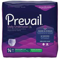 Prevail Incontinence Protective Underwear for Women, Maximum Absorbency, XXL, 14 Count (Single Pack)
