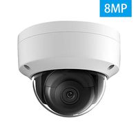 8MP HD 4K Security POE Outdoor IP Camera, 3840×2160, 98ft Night Vision, Dome Network Camera , 4mm Lens with SD Card Slot, H.265+, IP67, IK10 (OEM on Original Model DS-2CD2185FWD-I),ONVIF.