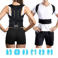 Back Posture Corrector for Men and Women with Fully Adjustable Straps,Back Brace Men and Women Supports Correct Posture Upper and Lower Back Lumbar (M)