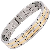 Mens Magnetic Bracelet for Pain All Sizes Magnetic Therapy Bracelet Arthritis Joint Wrist Healing Bracelet Bio Magnetic Wristband +Gift Box-Argo (7 in / 18 cm)