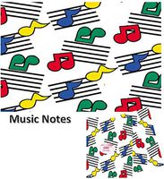 Tissue Paper with Music Designs Printed Tissue Paper for Gift Wrapping 24 Decorative Sheets 20" X 30" (Musical Notes)
