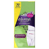 Discreet, Incontinence Underwear, Maximum Classic Cut, Extra-Large, 26 Count (Pack of 4)