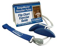 RangeMaster Molded Rubber Handle Shoulder Pulley │ Physical Therapy Tool │ Aids in Recovery and Rehabilitation │ Increases Mobility │ Web Strap Door Attachment