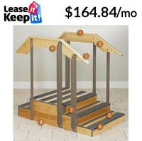 Small Staircase 36" - Clinton Classic Series STAIRCASES for Physical Therapy - Exercise Equipment - Fitness Item# 4-5500-36