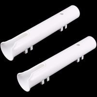 Ogrmar 2PCS Fishing Rod Holder Rod/Ship Yacht Fishing Rod Frame Portable Lightweight and Durable (White)