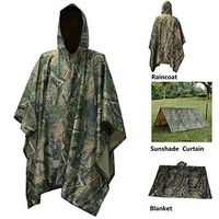 SIUONI Rain Poncho,Waterproof Raincoat with Hoods Rain Poncho for Outdoor Activities Men,Women