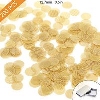 200 Pieces 100% Brass Pipe Screens, Brass Pipe Screen Filters with Metal Box (1/2 Inch)