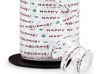 Curling Ribbon Print - Happy Holidays - 1/4" x 250 Yards