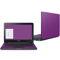 Mightyskins Skin Compatible with Samsung Chromebook 3 11.6" - Solid Purple | Protective, Durable, and Unique Vinyl Decal Wrap Cover | Easy to Apply, Remove, and Change Styles | Made in The USA