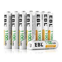 EBL 100 Pack of 1100mAh AAA Ni-MH Rechargeable Batteries