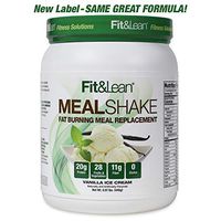 Fit & Lean Fat Burning Meal Replacement, Vanilla, 0.97 lb