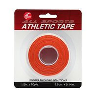 Cramer Team Color Athletic Tape, Easy Tear Tape for Ankle, Wrist, & Injury Taping, Protect & Prevent Injuries, Promote Healing, Athletic Training Supplies, 1.5" X 10 Yard Roll, Colored AT Tape, Single Roll, Orange