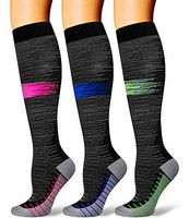 Compression Socks for Men & Women(1/3/6 Pairs),20-30mmHg is Best for Running,Nurse,Medical,Pregnancy & Travel