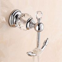 LAONA Contemporary Chrome crystal european style bathroom accessory kit towel rack towel bar Toilet brush racks, Coat Hook
