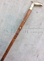 Brass Eagle Head Victorian Style Gentlemen's Cane Designer Wood Walking Stick