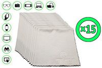Microfiber Cleaning Cloths for Screens and Lenses Large 10" x 9.5" (Pack of 15)