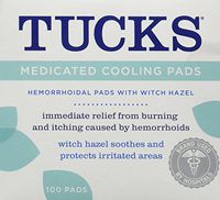 Tucks Medicated Hemorrhoid Cooling Pads 100 ea by Tucks
