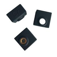 Creality Original 3D Printer Heater Block Silicone Cover MK7/MK8/MK9 Hotend for Creality CR-10,10S,S4,S5,Ender 3, Ender 3 Pro,ANET A8 (Pack of 3)