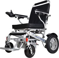 Miracle Mobility Freedom Series Gold XLD10 Electric Folding Mobility Wheelchair with Two 250W Motors and Two 24V, 144Wh Lithium Ion Batteries, Silver
