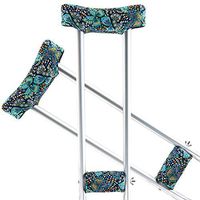 TOMMHANES AMISGUOER Crutch Underarm Pads Crutch Pad Crutch Hand Grip Covers Crutch Cover Washable OneSize (2 Armpit, 2 Hand Cushion) (CP18G)