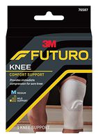 Futuro Comfort Lift Knee Support, Low Profile and Flexible For Natural Range of Motion, Mild Support, For Right and Left Knees Medium (Pack of 2)