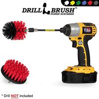 Drill Brush - Cleaning Kit with Extension - Deck Brush - Rust, Calcium, Hard Water Stains - Concrete Swimming Pools, Garden Fountains - Monuments and Headstones - Remove Algae, Mold, Mildew, and Moss