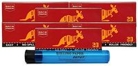 Pouch Brand Eazy to Roll Cigarette Rolling Papers (6 Packs) with Rolling Paper Depot KewlTube