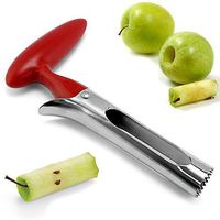 My Apple Corer My Professional Stainless Steel Apple Pineapple Pear De-Corer Seed Remover, Comfy Nonslip Grip, Anti-Rust and Heavy Duty Kitchen Tool, 1 Pc red