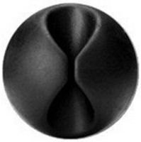 Maeline Mini Cable Clips 10 Pack Multipurpose Cable Clips Cord Management System, Desktop Cable Organizer (Black)