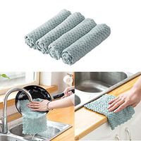 Cascat Water Absorption Dishcloth, Home Kitchen Solid Soft Smooth Bowl Cleaning Cloth Sponges
