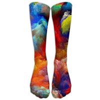Colorful Cloud Abstract Print Athletic Tube Stockings Women Men Classics Knee High Socks Sport Long Sock One Size