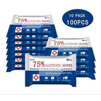 Disinfectant Wipes,75％ Alcohol Wet Wipes, Soft Cleaning Wipes for All-Purpose Cleaning(10 Packs).