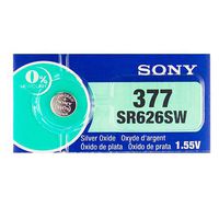 Sony 377 (SR626SW) 1.55V Silver Oxide 0% Hg Mercury Free Watch Battery (15 Batteries)