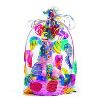 Easter Basket Bags (12 Pack) 17 3/4". Cellophane.