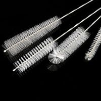 NIHAI 4 Pcs Bottle Cleaning Brush Set, Long Handle Bottle Cleaner for Washing Narrow Neck Glass Bottles, Thermos Kettle Spout/Lid Cleaner Brushes