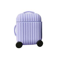 XYanXXX Cute Suitcase Soft Silicone Dustproof Protective Case Cover for Apple Airpods Purple