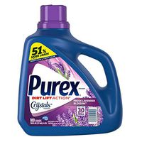 Purex Liquid Laundry Detergent with Crystals Fragrance, Fresh Lavender Blossom, 100 Loads, 150 Fluid Ounce