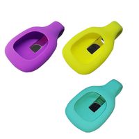 Hemobllo 3pcs Compatible Clip Holder Replacement Silicone Colorful Wireless Activity Plus Sleep Tracker for Fitbit Zip (Purple+Yellow+Teal)